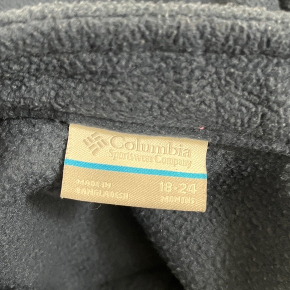 Columbia Navy Blue Fleece Zipper Sweatshirt Jacket - Picture 5 of 7